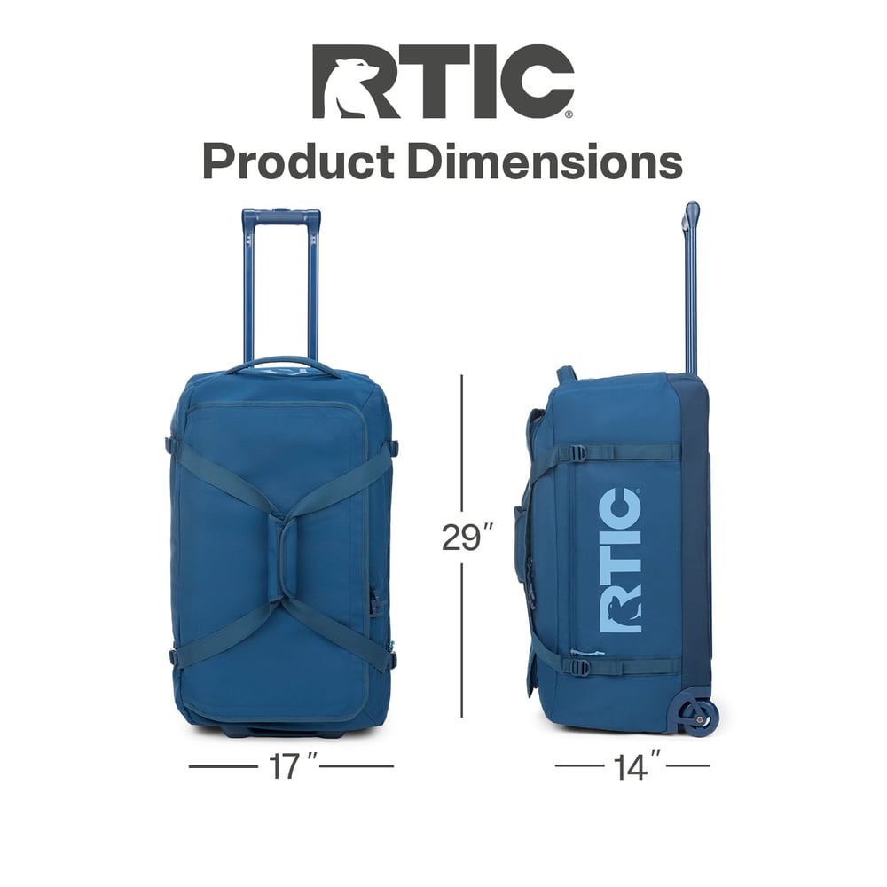 Road Trip Rolling Duffle Bag Navy & Denim | Rtic Bags|Clearance