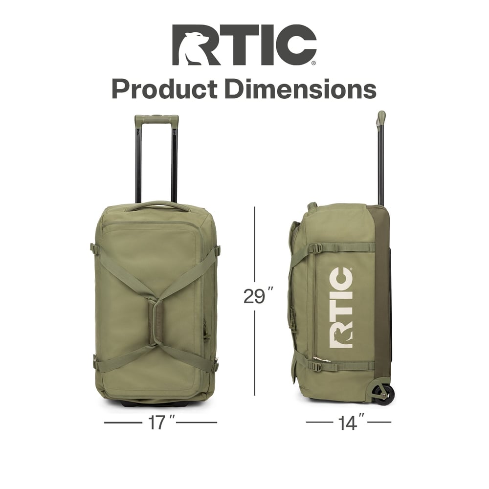 Road Trip Rolling Duffle Bag Olive & Beach | Rtic Bags|Clearance