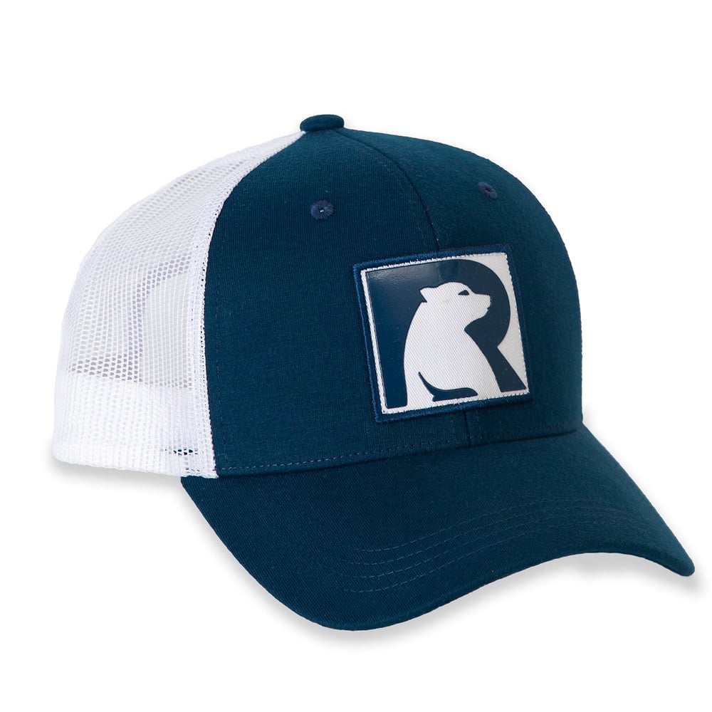Bear Logo Truckers Hat Navy / Fog | Rtic Clearance