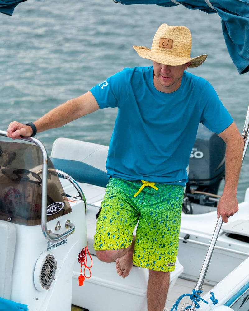 Men's R-Tech Performance Tees Lake Blue | Rtic Gear|Clearance
