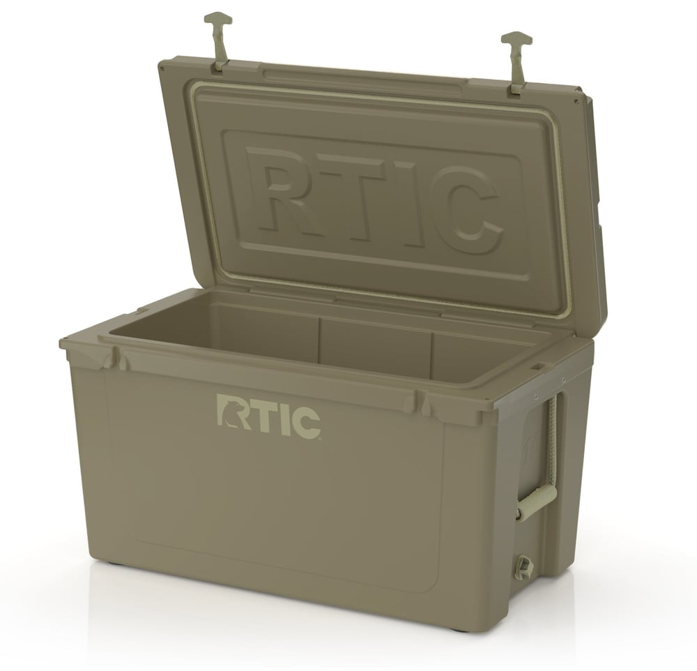 110 QT Ultra-Tough Cooler Olive | Rtic Hard Coolers