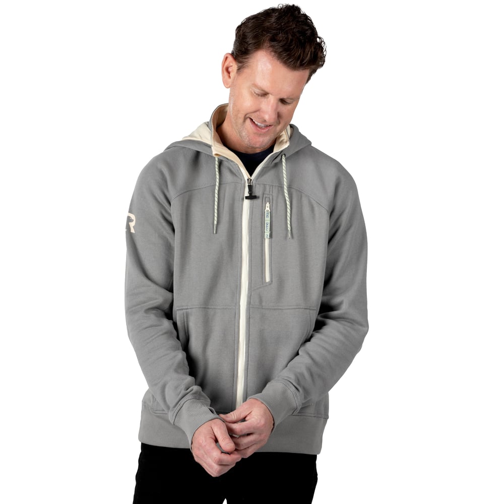 Men's Water-Repellent Full-Zip Hoodie Granite | Rtic Gear|Clearance